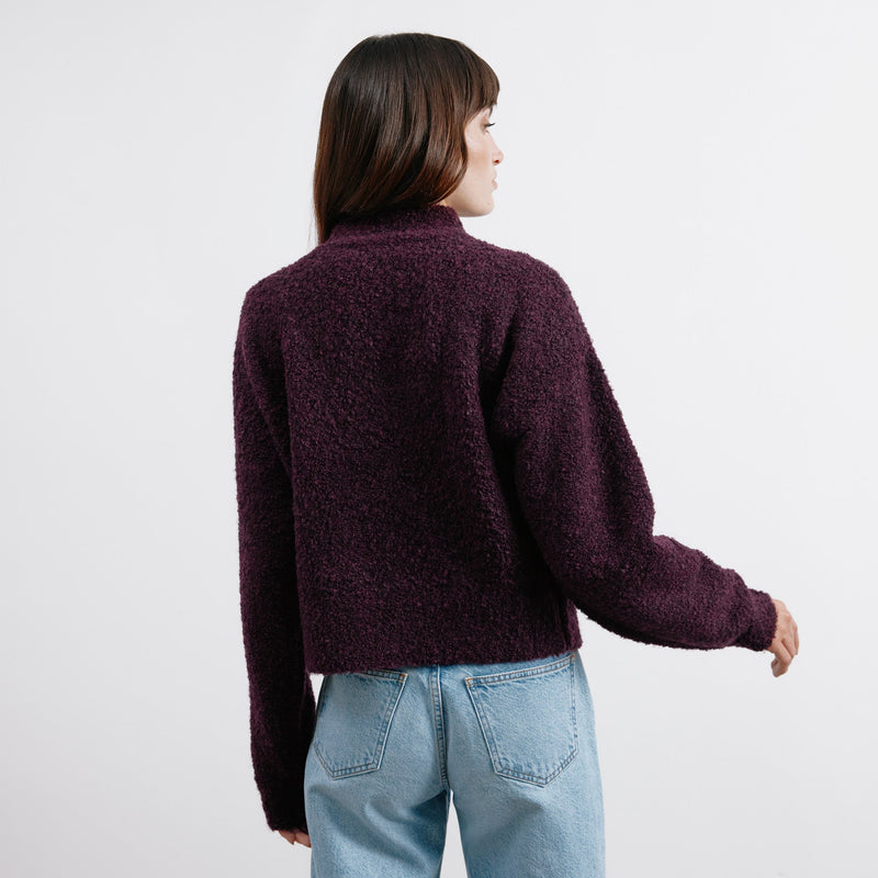 Burgundy Boucle Jumper by Albaray