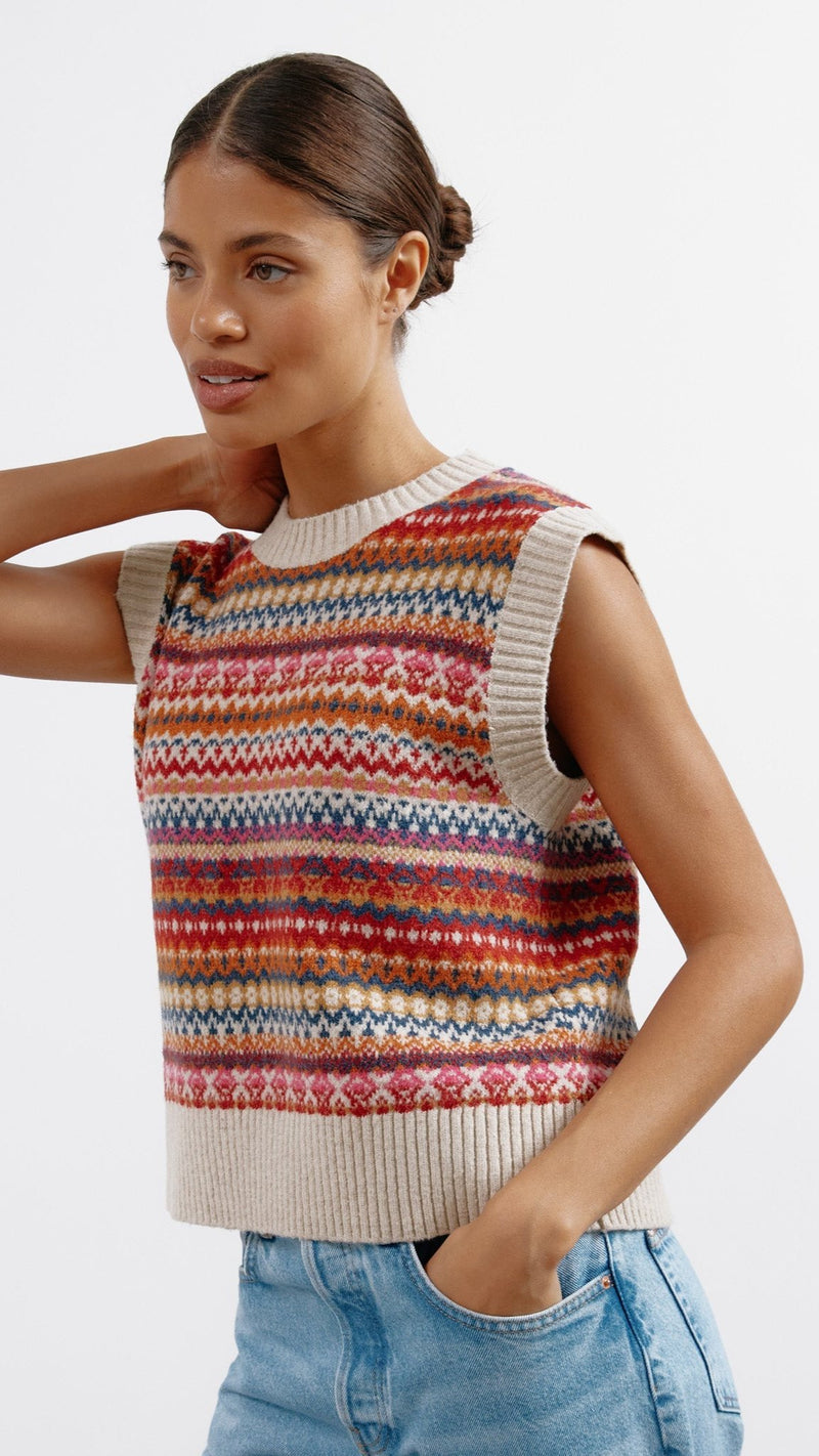 Fair Isle Tank Top by Albaray