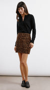 Animal Cord Short Skirt by Albaray