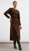 Animal Velvet Midi Dress by Albaray