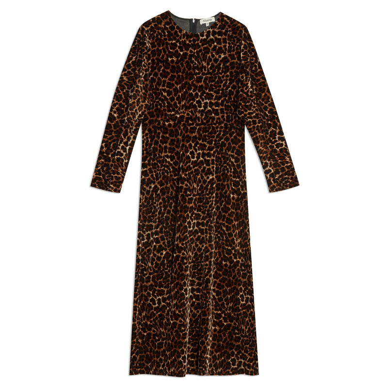 Animal Velvet Midi Dress by Albaray