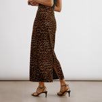 Animal Velvet Midi Skirt by Albaray