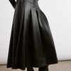 Vegan Leather Midi Skirt by Albaray