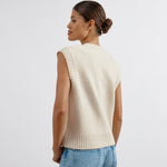 Cream Cosy Tank Top by Albaray