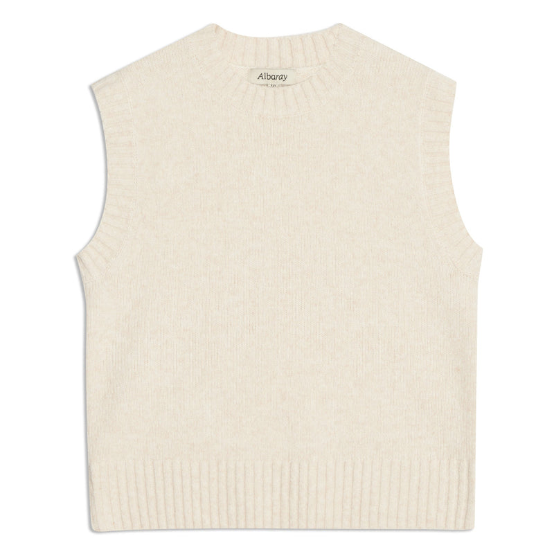 Cream Cosy Tank Top by Albaray