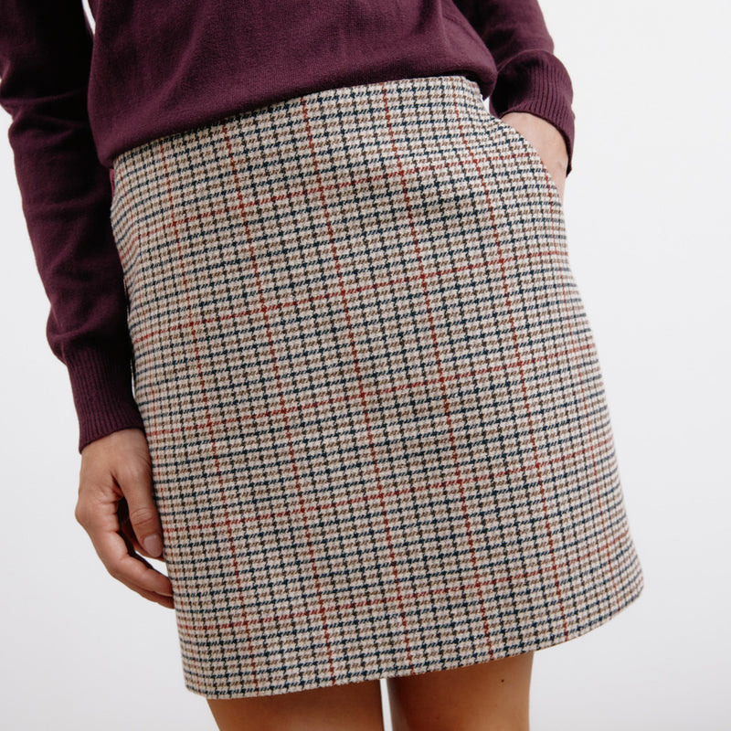 Check Mini Skirt by Albaray