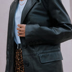 Leather Blazer by Albaray