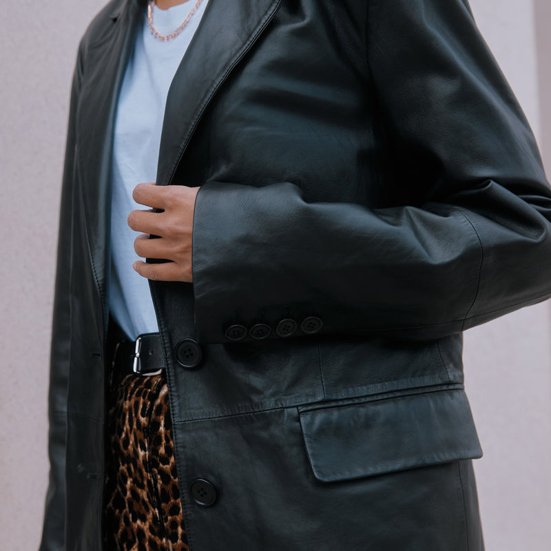 Leather Blazer by Albaray