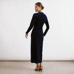 Midnight Velvet Column Maxi Dress by Albaray