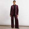 Burgundy Cord Wide Leg Trouser by Albaray