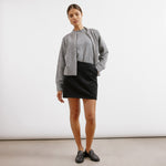 Black Cord Short Skirt by Albaray