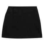 Black Cord Short Skirt by Albaray