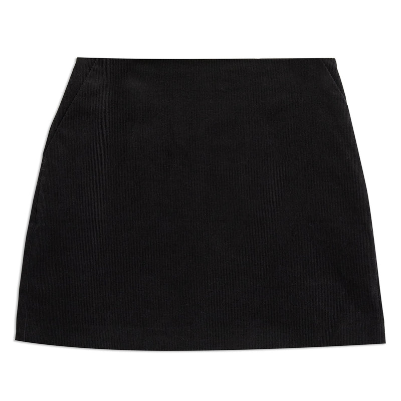 Black Cord Short Skirt by Albaray