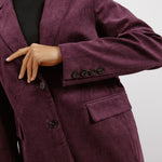 Burgundy Cord Jacket by Albaray