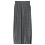 Silver Glitter Column Skirt by Albaray