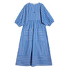 Blue Stripe V Neck Midi Dress by Albaray