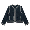 Navy Embroidered Jacket by Albaray