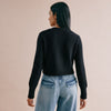 Black Cropped Cardigan by Albaray