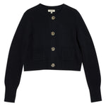 Black Cropped Cardigan by Albaray