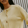 Butter Yellow Crew Cardigan by Albaray