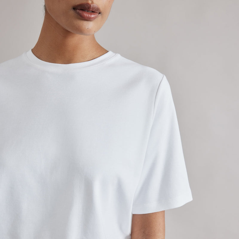 White Boxy T-Shirt by Albaray