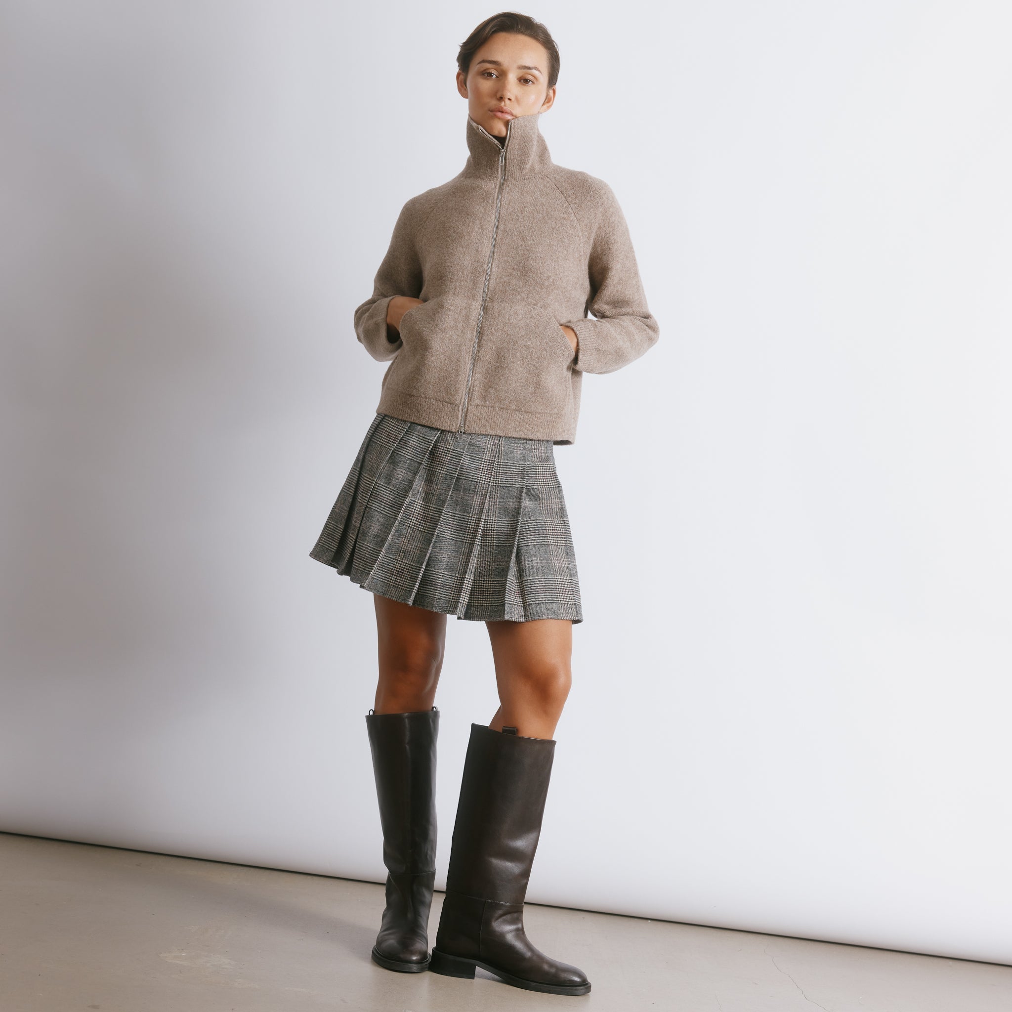 Check Mini Skirt by Albaray