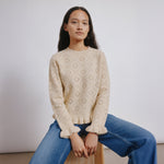 Pointelle Ruffle Jumper by Albaray