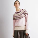 Pink Fair Isle Yoke Jumper by Albaray
