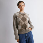 Argyle Knitted Jumper by Albaray