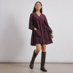 Corduroy Mini Dress by Albaray