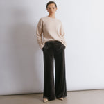 Velvet Wide Leg Trousers by Albaray