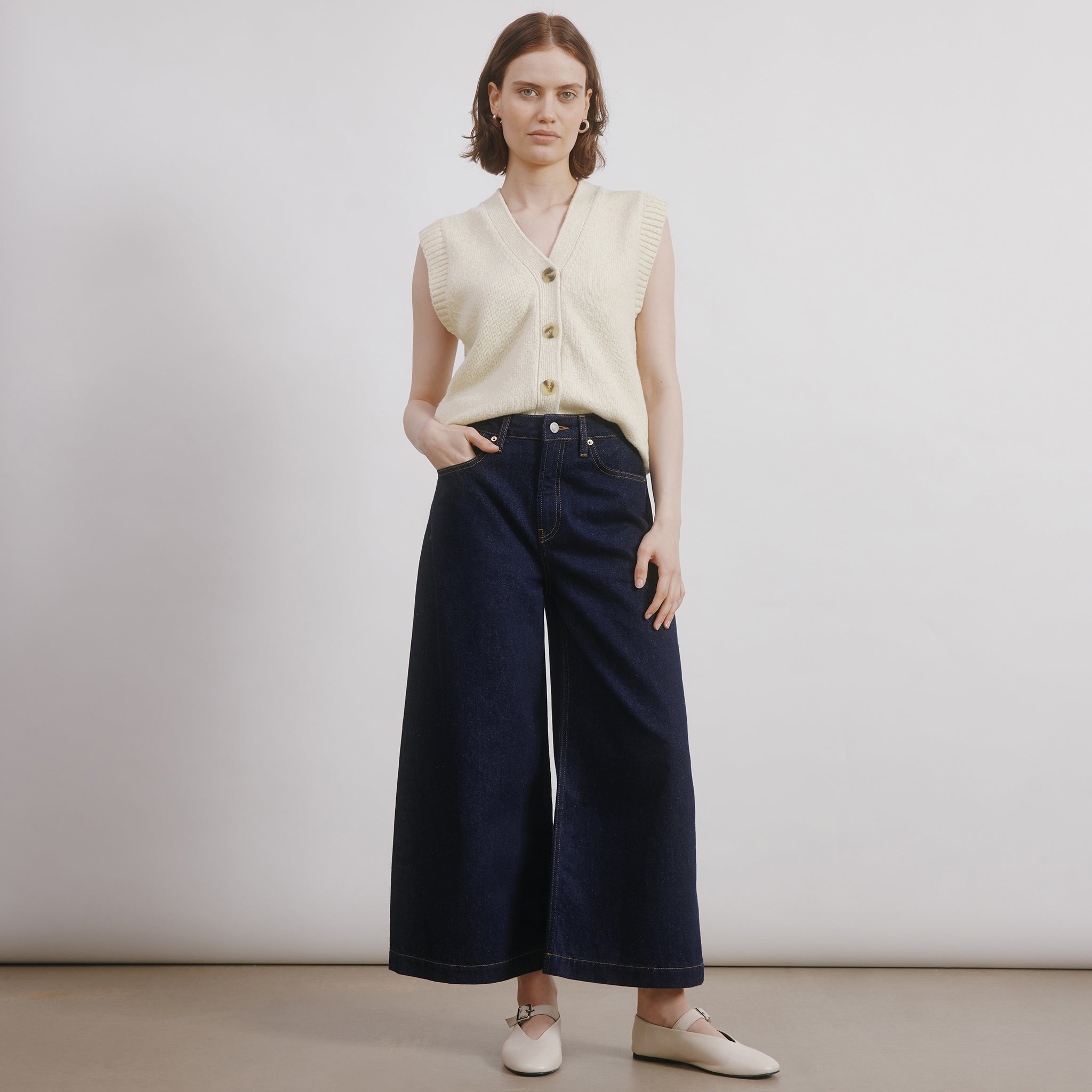 Denim Culottes by Albaray