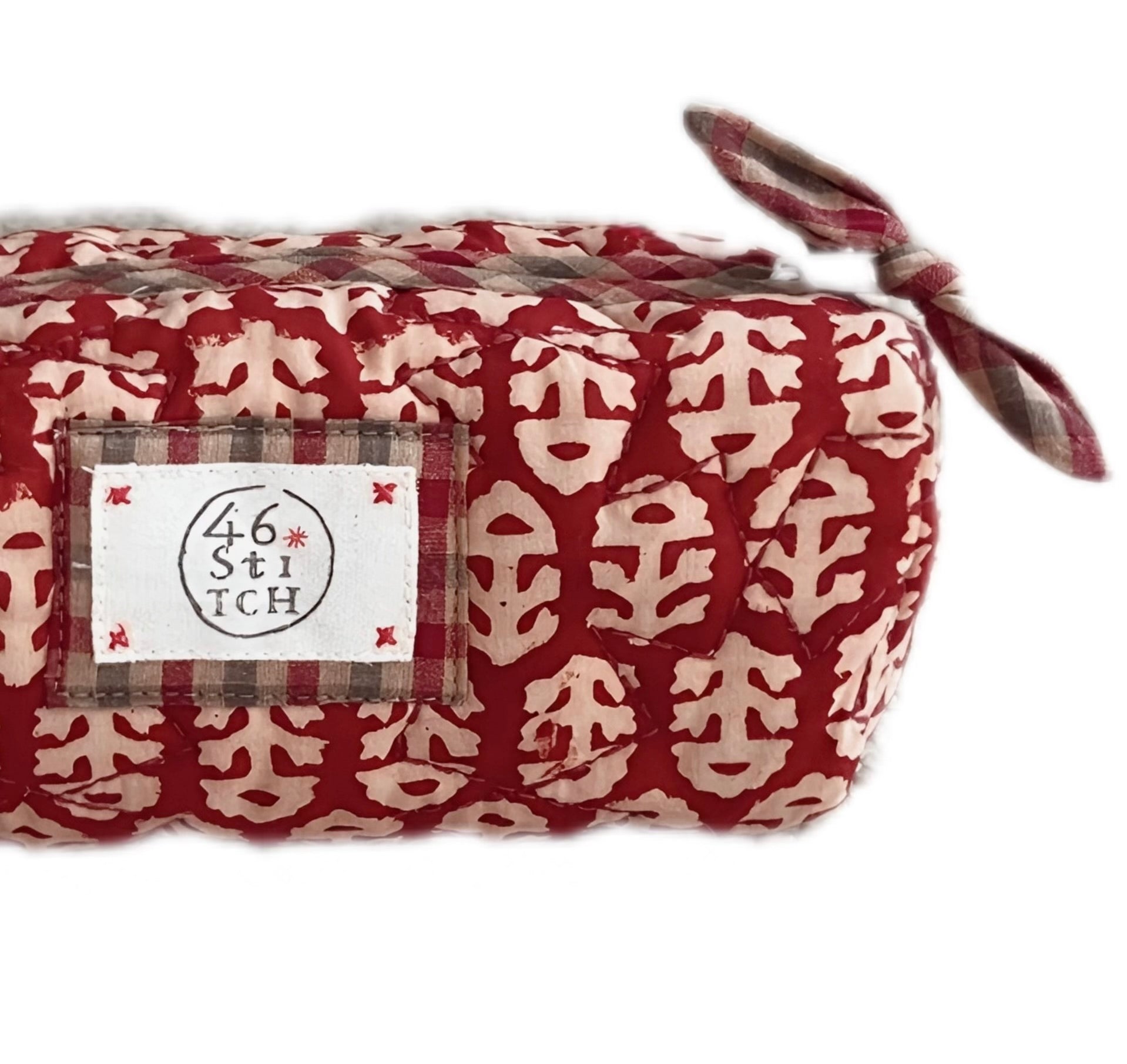 Rizo No Waste Make-Up Bag in Chilli Red by 46 Stitch