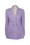 Double Breasted Blazer in Lavender Cotton by Anna James