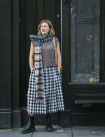 Tina Skirt in Black & White Gingham by Elwin