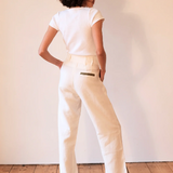 Ivory Linen Trousers