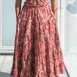Indah Dress in Batik Red by Arifah Studio