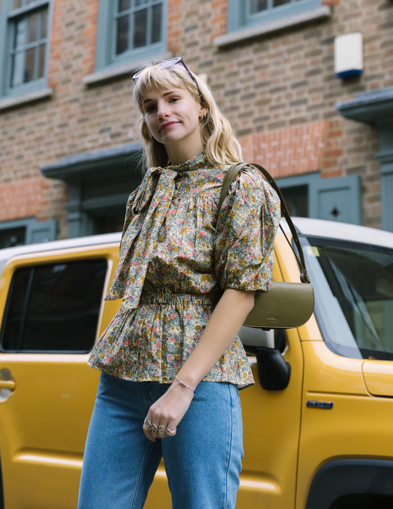 Ella Bow Blouse in Summer Meadow by House of Disgrace