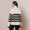 Stripe Roll Neck Jumper by Albaray