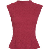 The Amelia Cinched Waist Top in Berry
