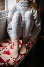 Soft Beige Cashmere Bed Socks by Rosie Sugden