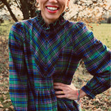 Maisie Tartan Maxi Dress
