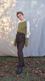 Moss Wyre Knitted Vest By Herdwear