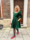 Lucinda Green Velvet Dress by Mary Benson