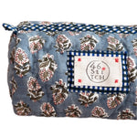 Cuckoo No Waste Make-Up Bag in Grey/Green by 46 Stitch