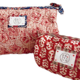 Rizo No Waste Make-Up Bag in Chilli Red