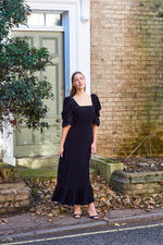 Priscilla Black Velvet Dress by Mary Benson