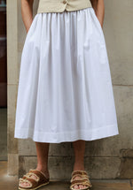 Tina Skirt in White by Elwin