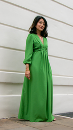 Green Abigail Dress by Elaine Bernstein