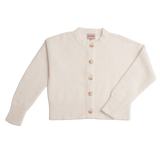 Gerry Alpaca Cropped Cardigan in White